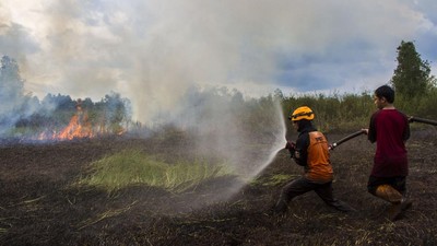 Titik panas di Sumatera.(ilustrasi/int)