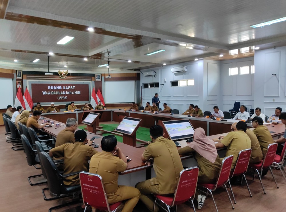 Dumai H. Indra Gunawan Pimpin Rakor Matangkan Persiapan Porprov Riau 2026 (foto/bambang)