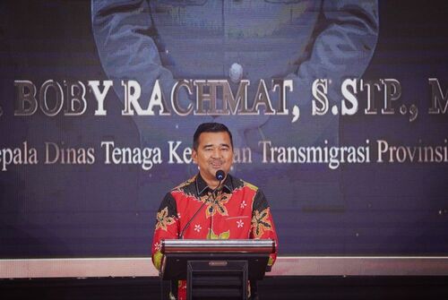 Kepala Disnakertrans Riau, Boby Rachmat. (Foto: Media Center Riau)