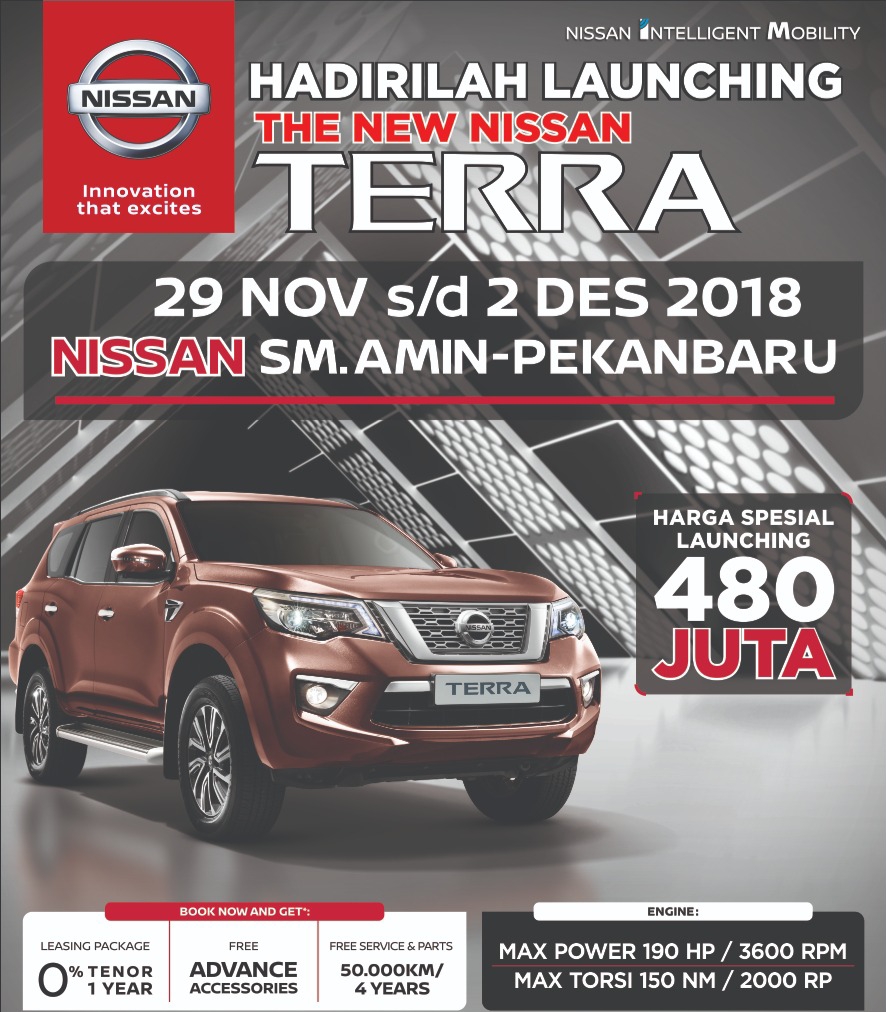 Hadir 29 November, Nissan Terra Goda Konsumen Pekanbaru