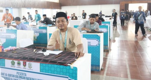 Peserta MTQ XXXI Nasional dari Riau.(foto: mcr)