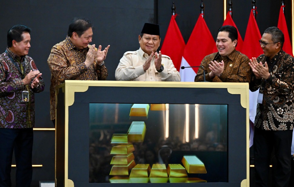 Presiden Prabowo meresmikan Pegadaian sebagai Bank Emas pertama di Indonesia (foto/ist)