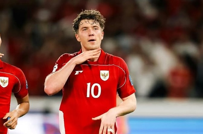 Ole Romeny sukses mengeksekusi penalti dalam laga melawan China (foto/IG Oleromeny)
