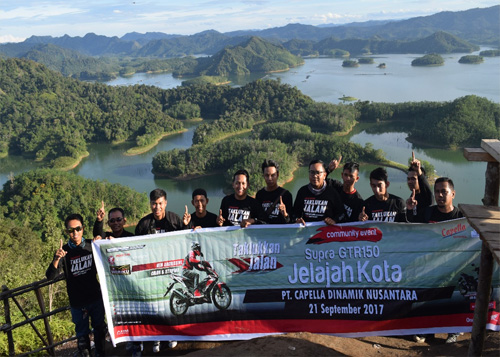 Tangguhnya Supra GTR150 Teruji di CDN Touring Jelajah Kota