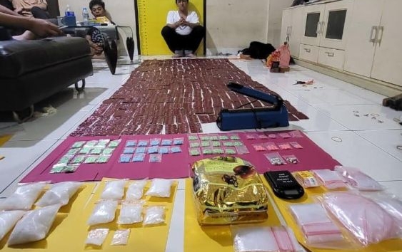 Sindikat narkoba dengan BB ribuan butir ekstasi dibekuk di Pekanbaru (foto/int)