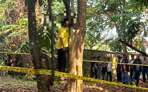 Pasien RSJ Tampan ditemukan meninggal di belakang RS Universitas Riau (foto/ist)