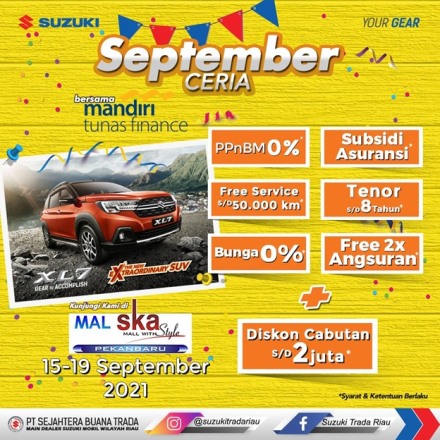 Promo September Ceria dari Suzuki SBT