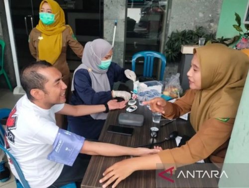Pelaksanaan program Cek Kesehatan Gratis (CKG) yang digelar Dinas Kesehatan Rejang Lebong di Pemkab Rejang Lebong pada 18 Agustus 2026. ANTARA/Nur Muhamad