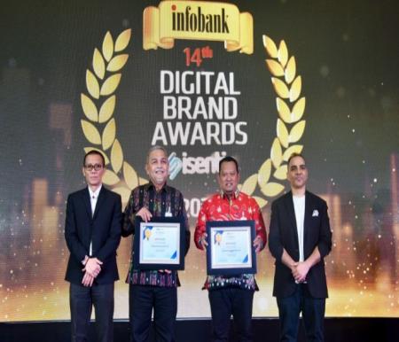 BRK Syariah meraih dua penghargaan Infobank-Isentia Digital Brand Appreciation 2025 (foto/yuni)