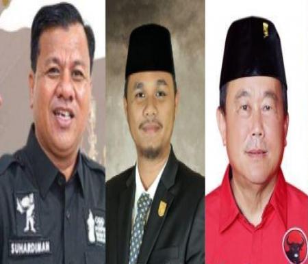 Tiga paslon kandidat di Pilkada Kuansing 2024.(foto: int)