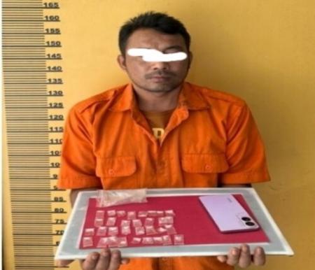 32 Paket Sabu Diamankan Polres Inhu dari Dua Tersangka di Batang Cenaku Inhu