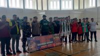 Polsek Bangko menggelar Turnamen Futsal Kapolsek Cup 2026 (foto/afrizal)