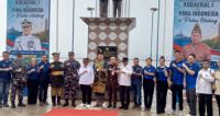 Sinergi TNI AL dan masyarakat pesisir, Komandan Kodaeral I menggelar Baksos di Pulau Halang, Rohil (foto/afrizal)