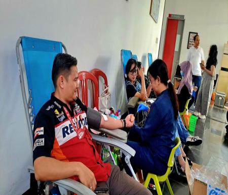 Sinergi Capella Group sukses mengadakan kegiatan donor darah di Pekanbaru (foto/ist)