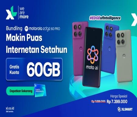 XL Gandeng OPPO Reno14 dan Motorola Edge 60 Pro: Beri Bonus Kuota 60GB Setahun Gratis!