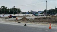 Pengerjaan Simpang Arifin Achmad-Sudirman Pekanbaru terus dikebut (foto/int)