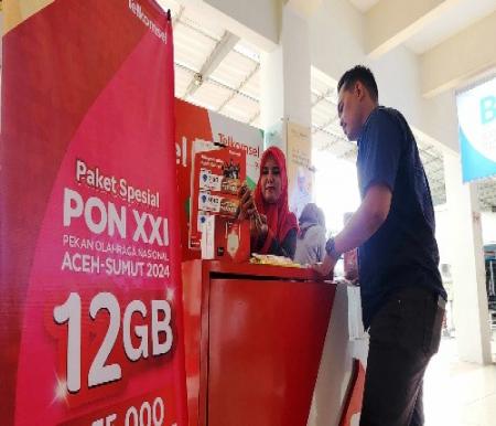 Telkomsel hadirkan jaringan 5G dukung PON XXI Aceh-Sumut 2024.(foto: istimewa)