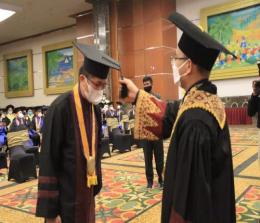 Prosesi wisuda di Kampus Unilak Pekanbaru