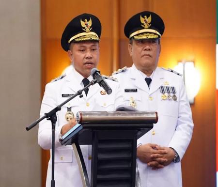 Gubernur Riau Abdul Wahid dan Wakil Gubernur SF Hariyanto.