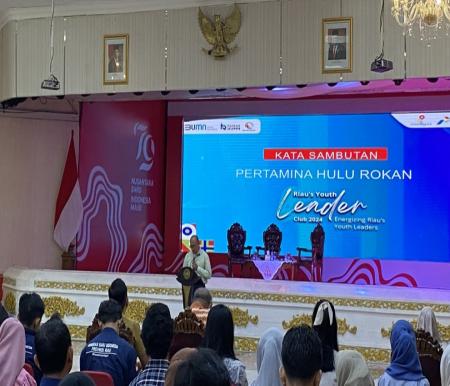 Corporate Secretary PHR, Rudi Ariffianto dalam acara Onboarding Peserta Riau