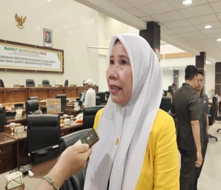 Yuliantini Wakil Bupati Inhil terpilih mendampingi, Herman pada saat Pilkada 2024 (foto/Ayendra)