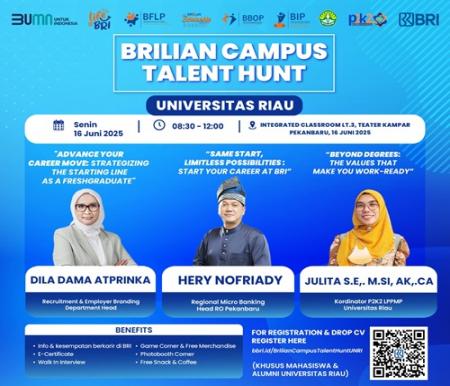BRI Hadir di Unri Buka Peluang Karier Melalui BRILiaN Campus Talent Hunt 2025
