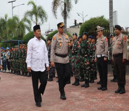 Polres Dumai menggelar apel gelar pasukan Operasi Ketupat Lancang Kuning 2025 (foto/bambang)