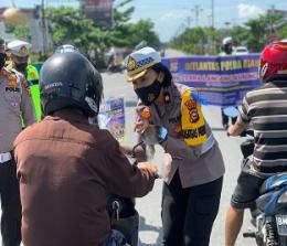 Kompol Birgitta Atvina Wijayanti saat bertugas. (foto/int)