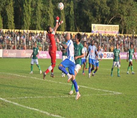 PSPS Riau saat imbang melawan PSMS Medan (foto/rahmat)