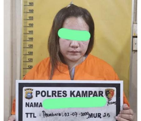 Polisi Tangkap Wanita Diduga Pelakor Usai Aniaya Istri Sah di Kampar