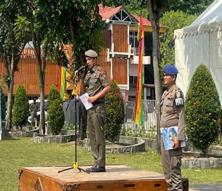 Satpol PP Pekanbaru apel luar biasa penjatuhan hukuman disiplin anggota oknum pungli (foto/int)