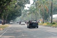 Kabut asap kembali selimuti Pekanbaru (foto/Mimi)