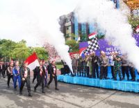 Kapolda Riau lagi epas Tim Ekspedisi Merah Putih Presisi.