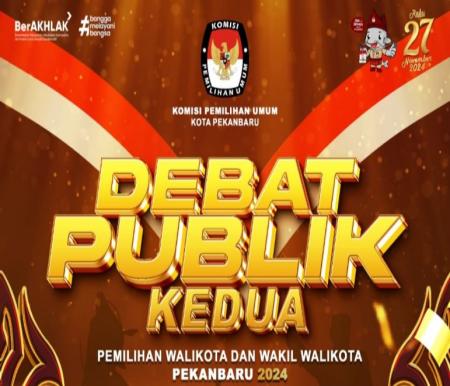 Debat kedua Pilwako Pekanbaru malam ini dijaga ratusan aparat keamanan (foto/int)