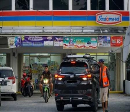 Parkir Indomaret dan Alfamart di Pekanbaru gratis.(ilustrasi/int)