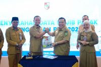 Plt Gubernur Riau, SF Hariyanto apresiasi langkah Pemko Pekanbaru dalam meningkatkan PAD.(foto: mcr)