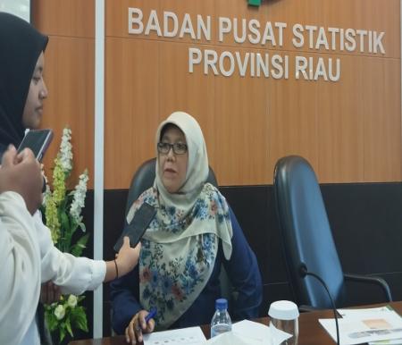 Fitri Haryanti sebagai Statistisi Ahli Madya BPS Riau (foto/magang2)