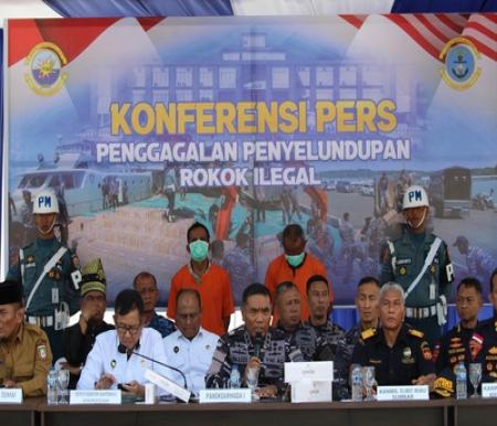 TNI AL Amankan 2,5 Juta Bungkus Rokok Ilegal Asal Thailand, Kerugian Negara Hampir Rp 98 Miliar