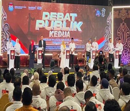 Debat publik kedua Pilwako Pekanbaru 2024.(foto: dini/halloriau.com)