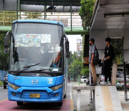 Bus TMP Pekanbaru tak jalan karena kehabisan BBM.(foto: int)