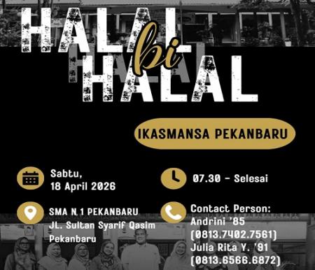 Reset Hati, Recharge Silaturahmi! Alumni Smansa Pekanbaru Gelar Halal Bihalal Meriah