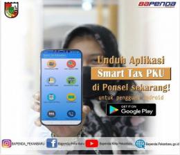 Aplikasi Smart Tax besutan Bappenda Pekanbaru.