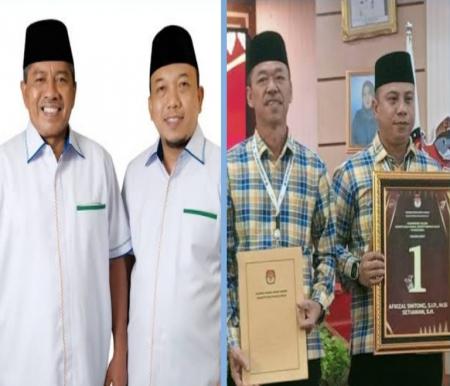 Alfedri-Husni Merza (kiri) dan Afrizal Sintong dan Setiawan mengajukan gugatan hasil Pilkada ke MK (foto/int)