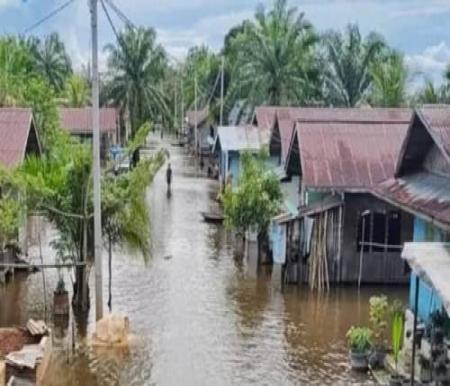 Banjir melanda Riau.(foto: int)