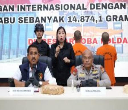 Polda Riau Gagalkan Pengiriman 14,87 Kg Sabu ke Sumbar, Dua Kurir Diamankan
