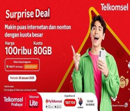 Promo Surprise Deal Telkomsel Imlek 2025.(foto: istimewa) 