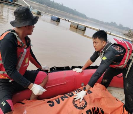 Korban tenggelam di Sungai Indragiri berhasil ditemukan (foto/int)