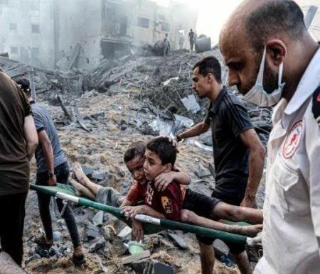 Korban serangan Israel di Gaza banyak memakan korban jiwa perempuan dan anak-anak (foto/int)