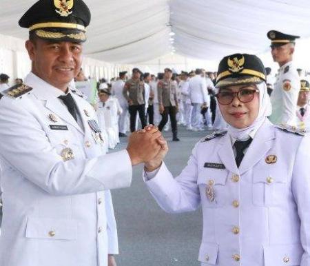 Ahmad Yuzar dan Misharti sebagai Bupati dan Wakil Bupati Kampar periode 2025-2030.