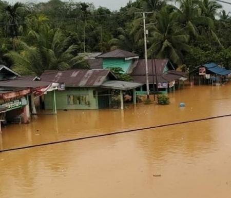 ilustrasi: banjir di Kampar.